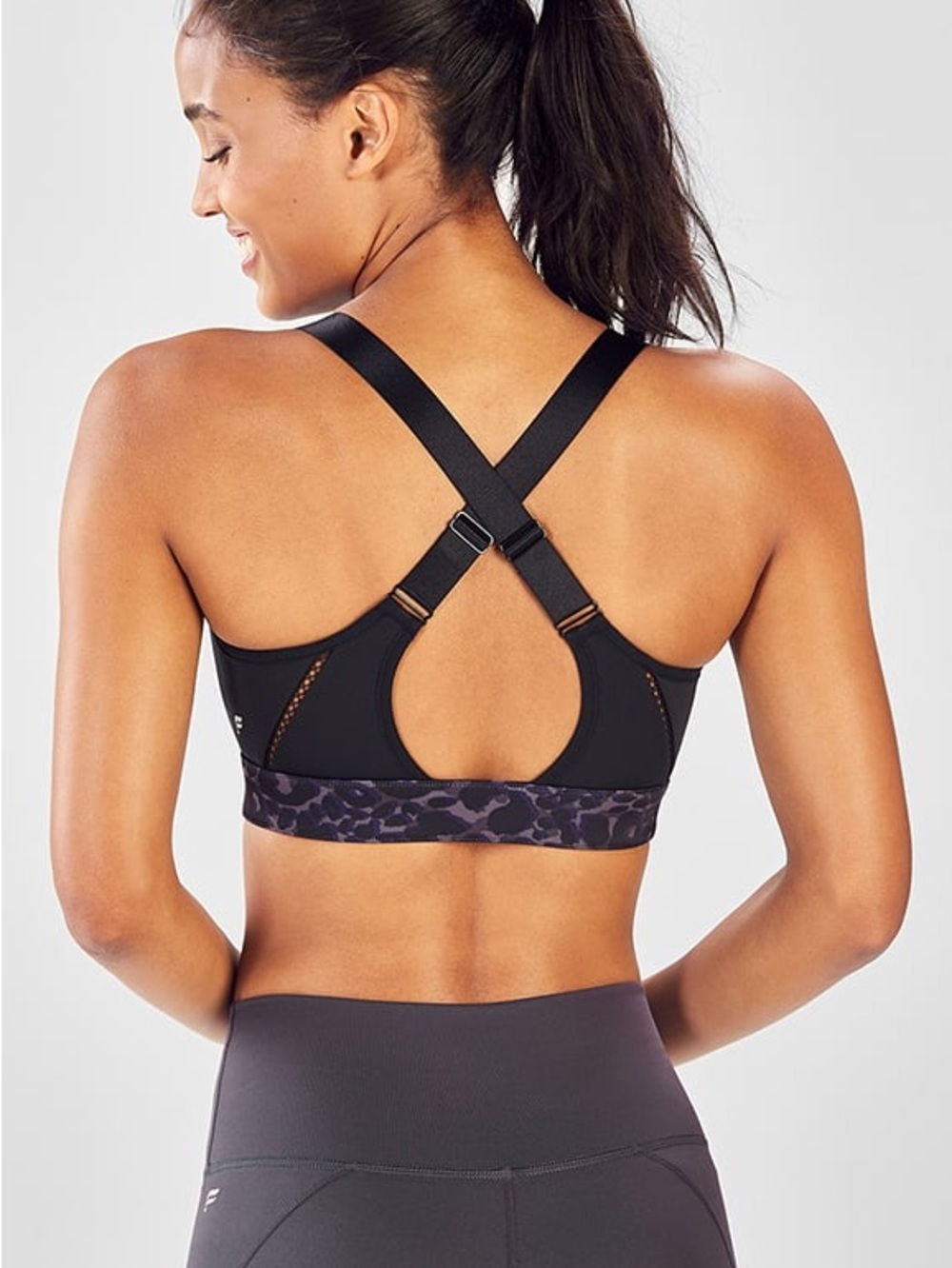 Fabletics Women’s Front-Zip High-Impact Sport Bra Rapido Iron Size XXL 16-18 - Picture 4 of 10